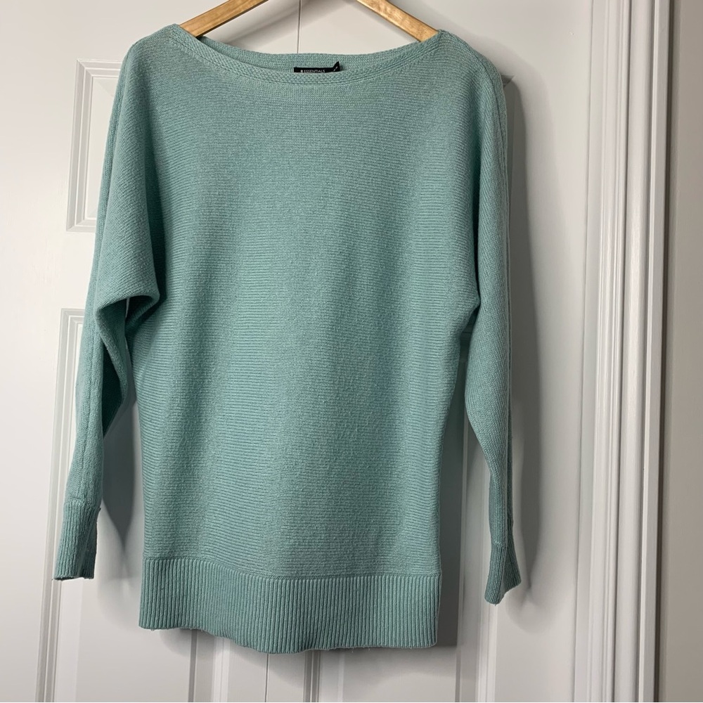Essentials Mint, Long Sleeve, Crew Neck Cashmere Blend Sweater Women’s Size XS